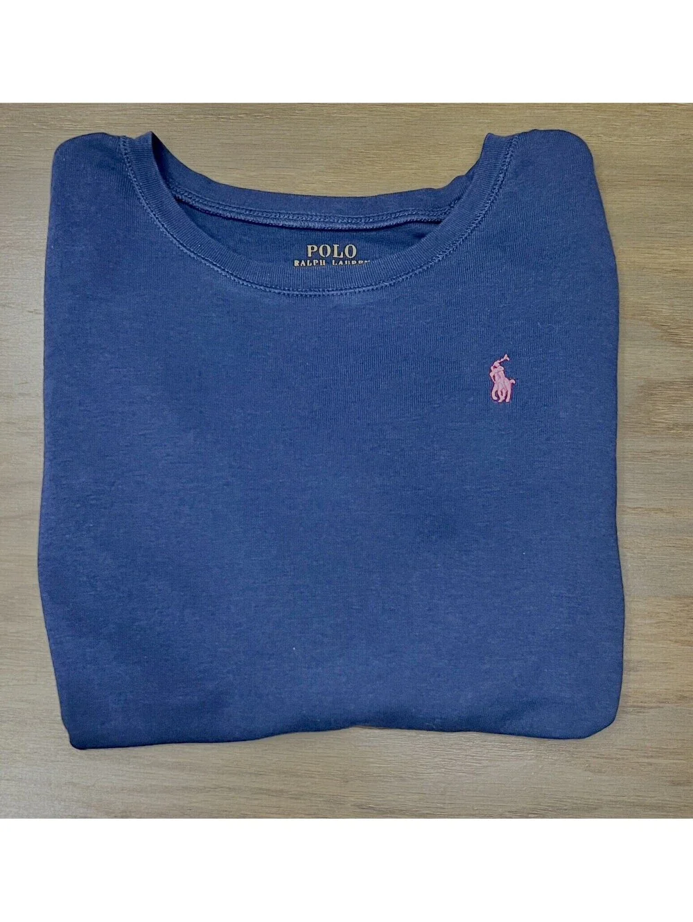 Polo Ralph Lauren Girls Sz. Large 14-16 Navy  Long Sleeved Tee. Soft cotton